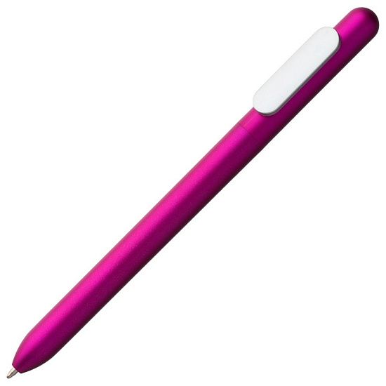 Ручка шариковая Slider Silver, розовый металлик (фуксия) - подробное фото