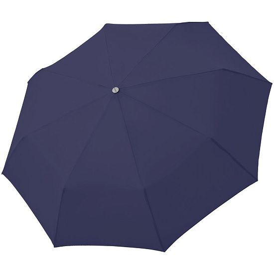 Зонт складной Carbonsteel Magic, темно-синий - подробное фото