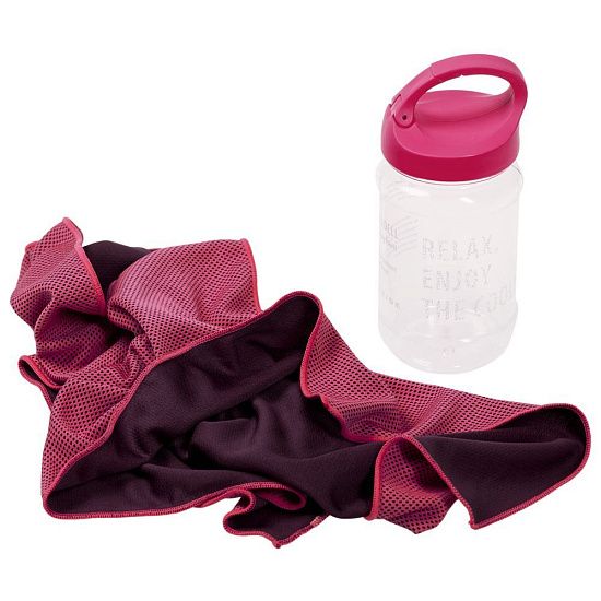 Охлаждающее полотенце Weddell, розовое - подробное фото