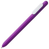 Ручка шариковая Slider, фиолетовая с белым - фото