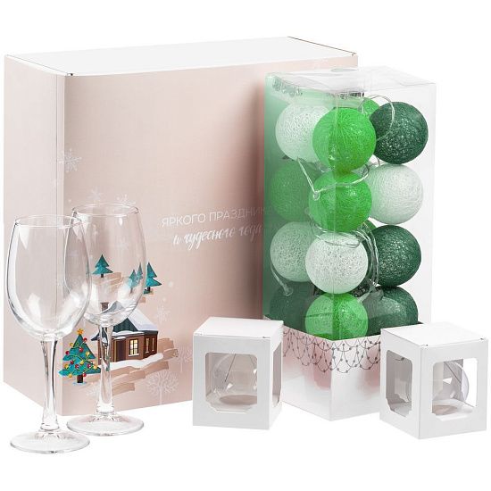 Набор Merry Moments для вина, зеленый - подробное фото