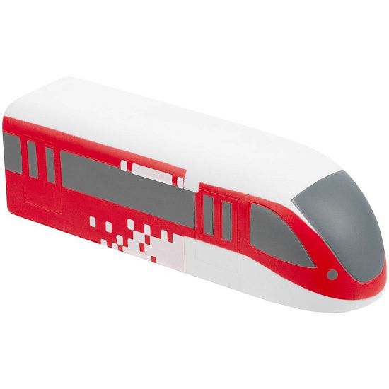 Антистресс «Поезд», белый с красным - подробное фото