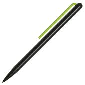 Шариковая ручка GrafeeX в чехле, черная с зеленым - фото