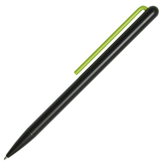 Шариковая ручка GrafeeX в чехле, черная с зеленым - подробное фото