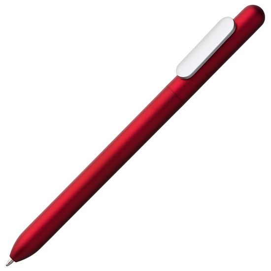 Ручка шариковая Slider Silver, красный металлик - подробное фото