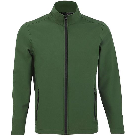 Куртка софтшелл мужская RACE MEN, темно-зеленая - подробное фото