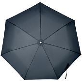 Складной зонт Alu Drop S, 3 сложения, 7 спиц, автомат, синий - фото