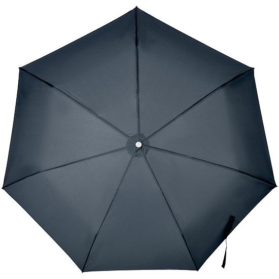 Складной зонт Alu Drop S, 3 сложения, 7 спиц, автомат, синий - подробное фото