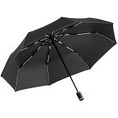 Зонт складной AOC Mini с цветными спицами, белый - фото