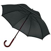 Зонт-трость светоотражающий Reflect, черный - фото
