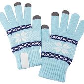 Сенсорные перчатки Snowflake, голубые - фото