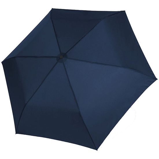 Зонт складной Zero 99, синий - подробное фото
