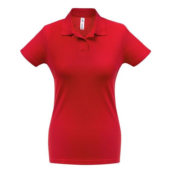 Рубашка поло женская ID.001 красная - подробное фото