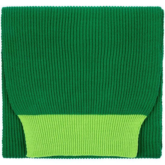 Шарф Snappy, зеленый с салатовым - подробное фото