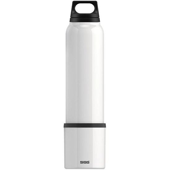 Термобутылка с чашкой Hot & Cold 1000, белая - подробное фото