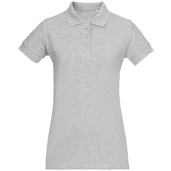 Рубашка поло женская Virma Premium Lady, серый меланж - подробное фото