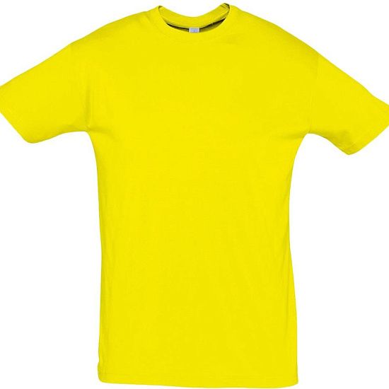 Футболка REGENT 150, желтая (лимонная) - подробное фото