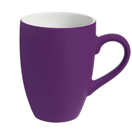 Кружка Best Morning c покрытием софт-тач, фиолетовая - подробное фото