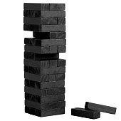Игра «Деревянная башня мини», черная - фото