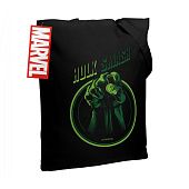 Холщовая сумка Hulk Smash, черная - фото