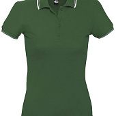 Рубашка поло женская Practice Women 270, зеленая с белым - фото