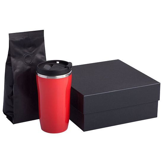 Набор Grain: термостакан и кофе, красный - подробное фото