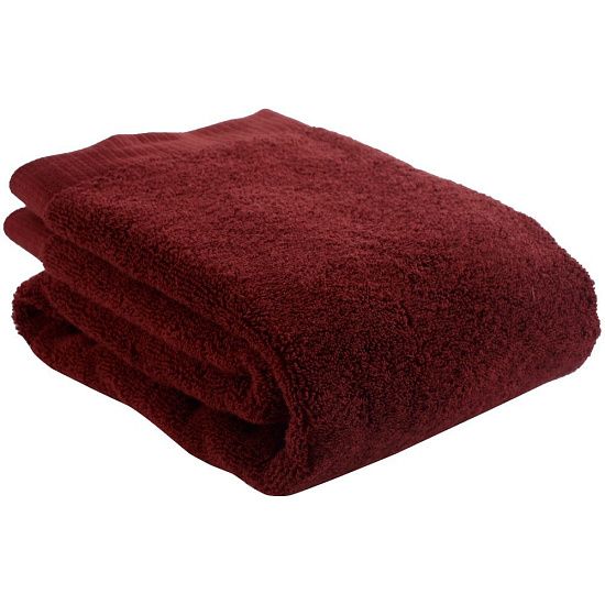 Полотенце для рук Essential, бордовое - подробное фото
