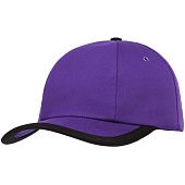 Бейсболка Bizbolka Honor, фиолетовая с черным кантом - фото