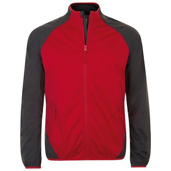 Куртка софтшелл мужская ROLLINGS MEN, красная с серым - подробное фото