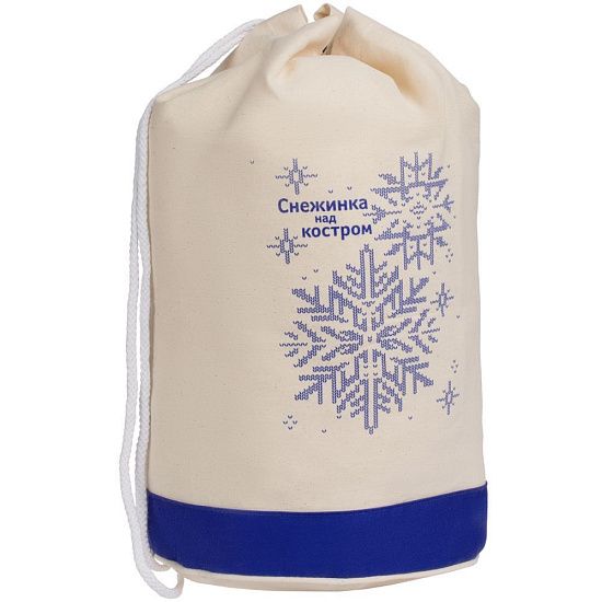 Холщовый рюкзак «Снежинка над костром» - подробное фото