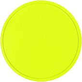 Лейбл из ПВХ Dzeta Round, L, желтый неон - фото