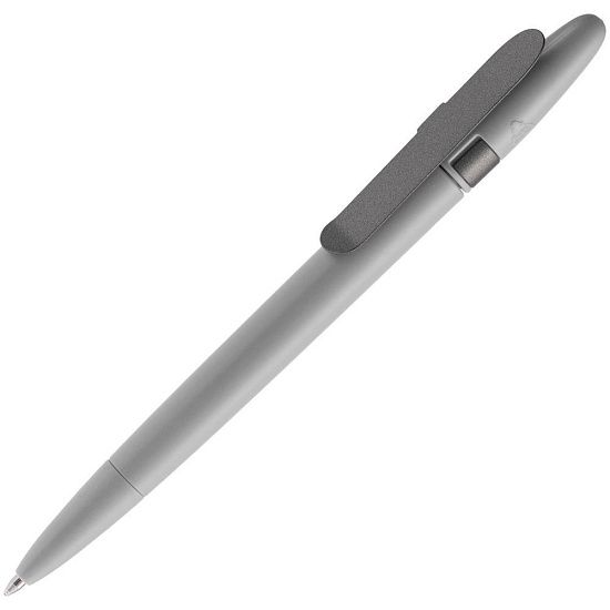 Ручка шариковая Prodir DS5 TSM Metal Clip, серая - подробное фото
