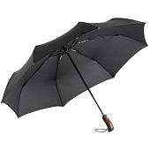 Зонт складной Stormmaster, черный - фото