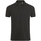 Рубашка поло мужская PHOENIX MEN, темно-серый меланж - фото