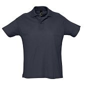 Рубашка поло мужская SUMMER 170, темно-синяя (navy) - фото