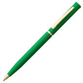 Ручка шариковая Euro Gold, зеленая - фото