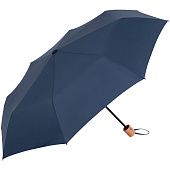Зонт складной OkoBrella, темно-синий - фото