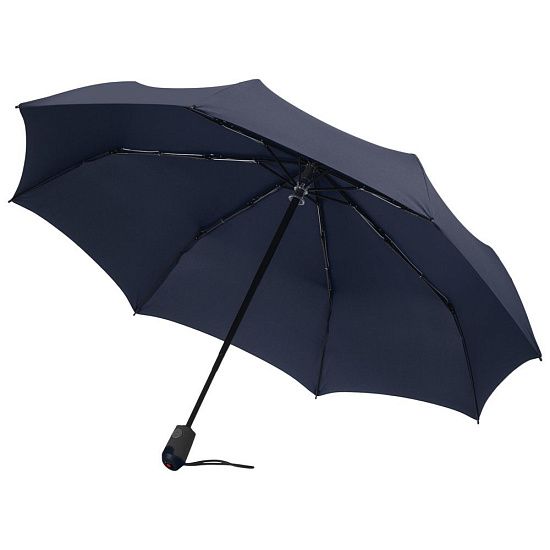 Зонт складной E.200, ver. 2, темно-синий - подробное фото