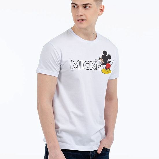Футболка Mickey Mouse, белая - подробное фото
