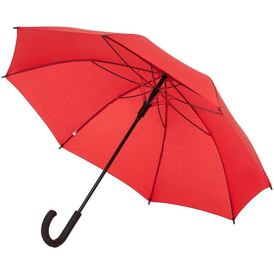 Зонт-трость с цветными спицами Bespoke, красный - подробное фото
