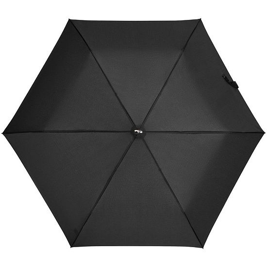 Зонт складной Rain Pro Flat, черный - подробное фото