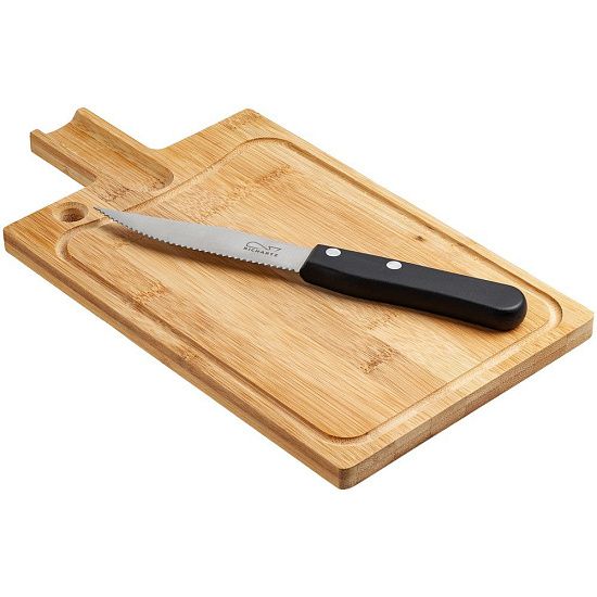 Разделочная доска и нож для стейка Steak - подробное фото