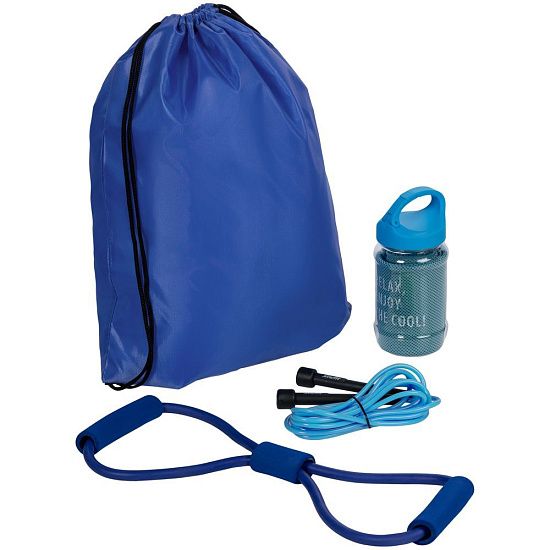 Набор для фитнеса Gym Team, синий - подробное фото