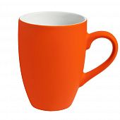 Кружка Best Morning c покрытием софт-тач, оранжевая - фото