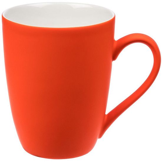 Кружка Good Morning с покрытием софт-тач, оранжевая - подробное фото