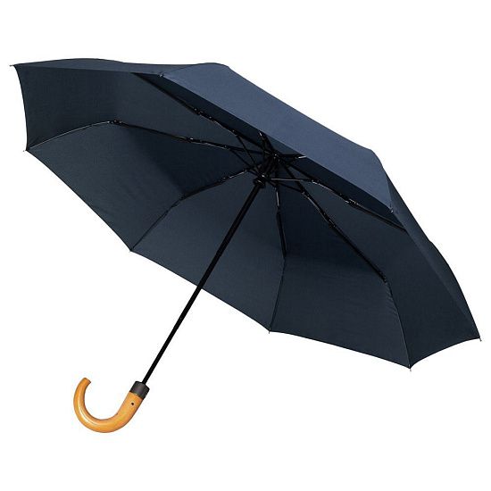 Складной зонт Unit Classic, темно-синий - подробное фото