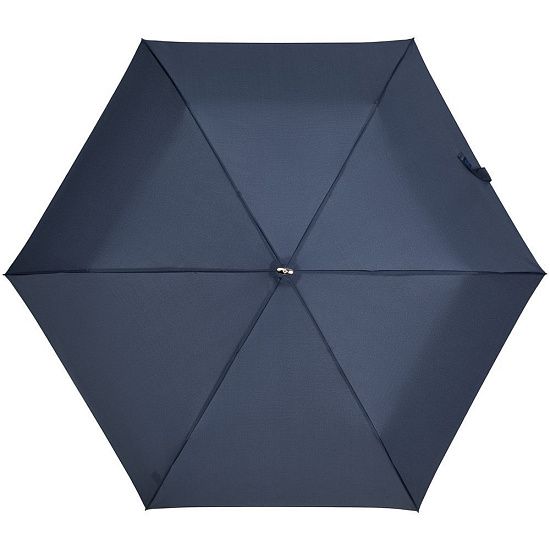 Зонт складной Rain Pro Flat, синий - подробное фото
