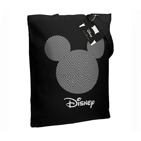 Холщовая сумка «Микки Маус. Oh, Boy», черная - подробное фото