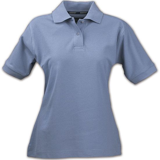 Рубашка поло женская SEMORA, голубая - подробное фото