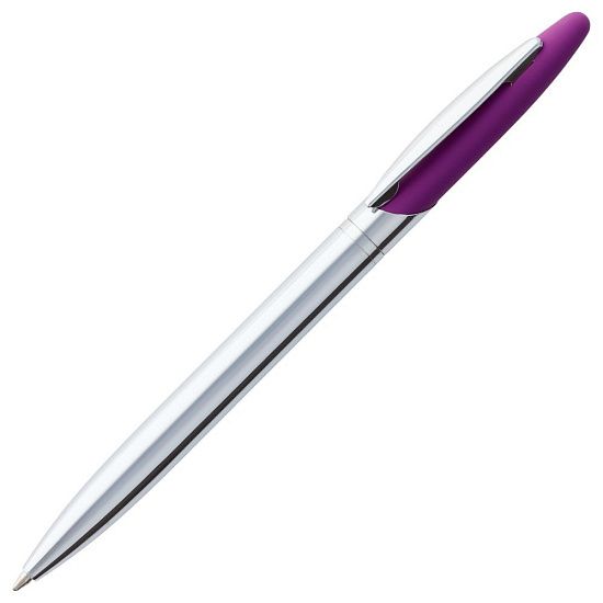 Ручка шариковая Dagger Soft Touch, фиолетовая - подробное фото